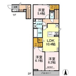 仮称）D-room赤池箕ノ手Ⅰの物件間取画像